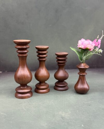 جاشمعی سه عددی همراه گلدان