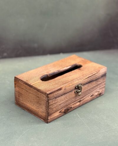 جا دستمال کاغذی چوب روس